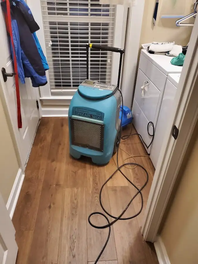 Commercial dehumidifier deployed for Flood Damage Cleanup in Apple Valley